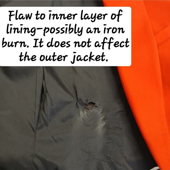 Banana Republic SZ 4 Classic Fit One Button Blazer Red - Picture 6 of 6